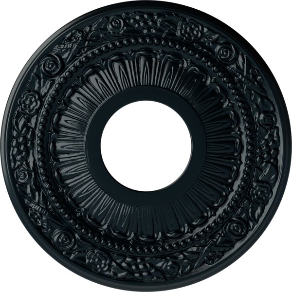 Ekena Millwork Nadia Ceiling Medallion (Fits Canopies up to 4 7/8"), 12 1/8"OD x 3 5/8"ID x 7/8"P, Night Shade CM12NANSF - main